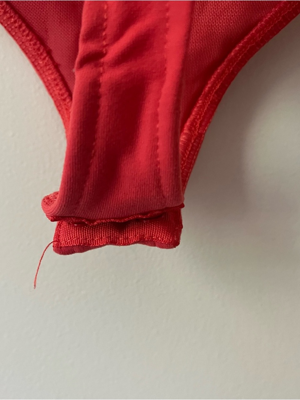 Free People Keep It Sleek Deep V Bodysuit Small Coral Smoothing Wide Strap - Picture 6 of 8